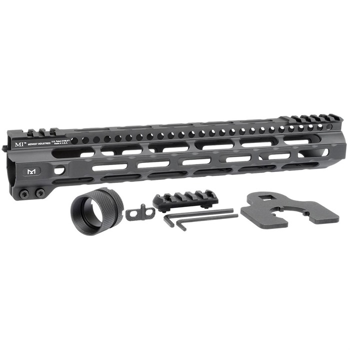 Midwest Industries MICRLW12625 AR-15 12.625" M-LOK Handguard Black Aluminum - View 2