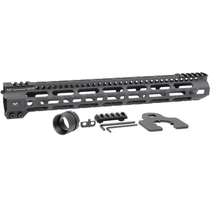 Midwest Industries MICRLW15 AR-15 Lightweight 15" M-LOK Handguard Black - View 2