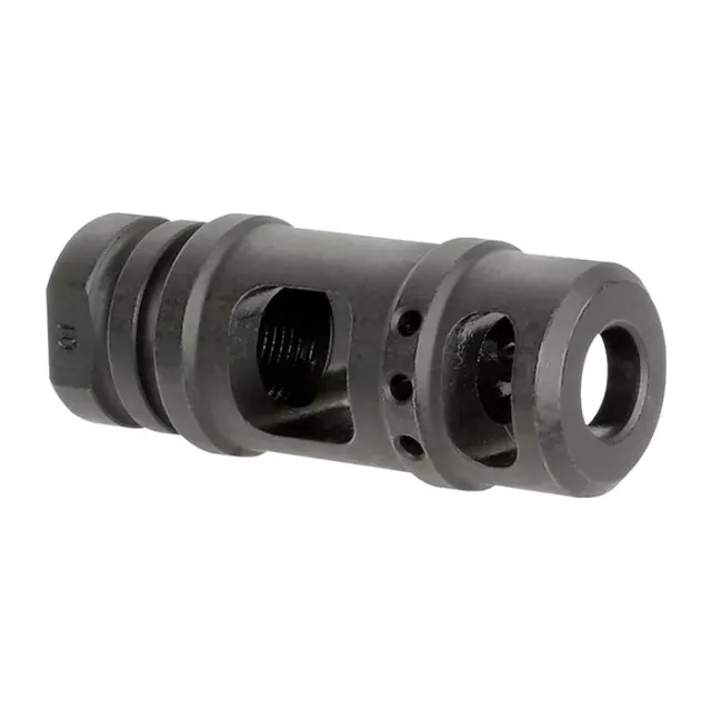 Midwest Industries MI-MB10 .357 Caliber Two Chamber Muzzle Brake Black - View 3