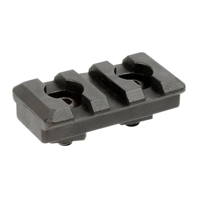Midwest Industries Polymer M-Lok Rail Section - Black, 3 Slot - View 2