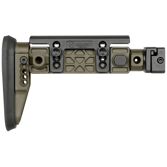 Midwest Industries MI-AK-ALPHA-FS-ODG Alpha Series Folding Stock ODG - View 2