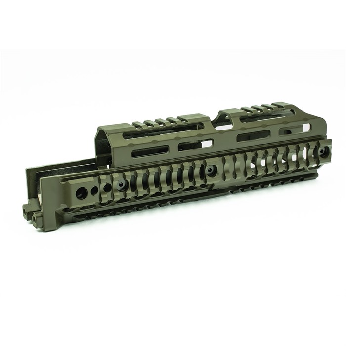 Midwest MI-AK-ALPHA-QR-10 10in Quad Rail Handguard, Magpul ODG, 13.3oz - View 2