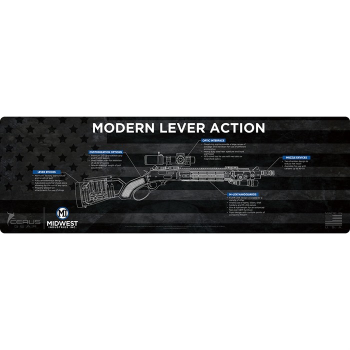 Midwest Industries MI-GUNMAT-LEVER 36x12 Gun Mat Lever Action Series - View 2