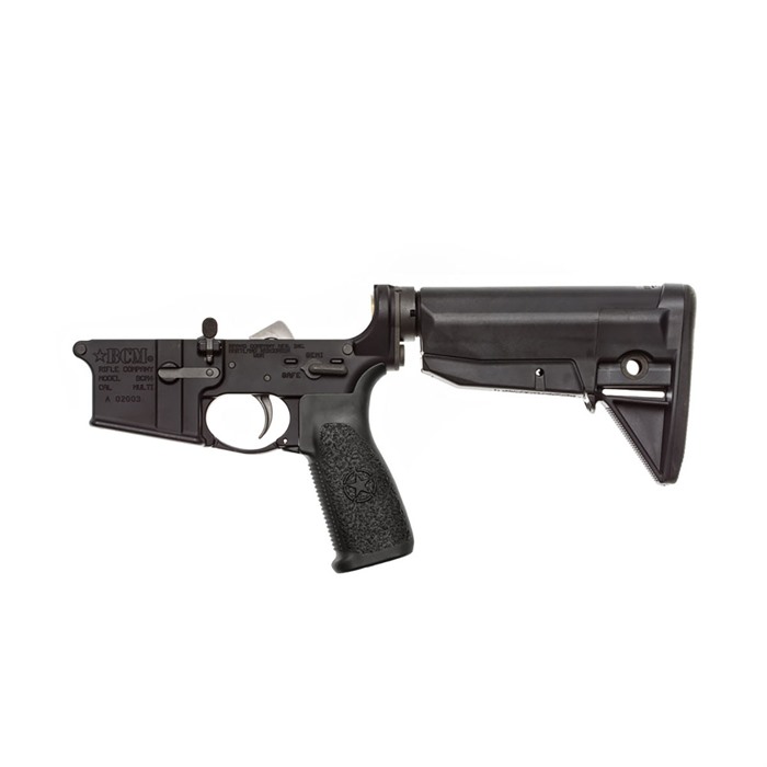 BCM LRGSTKMOD0BLK Lower MOD 0 Multi-Caliber 7075-T6 Aluminum Black - View 4