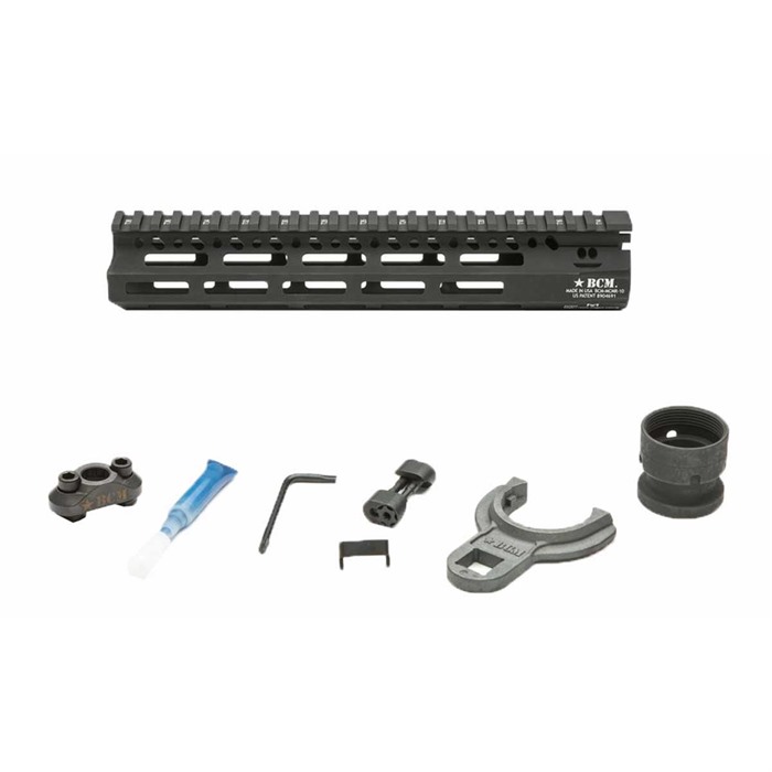 BCM MCMR10556BLK 10" M-LOK Free-Float Handguard Black Anodized Aluminum - View 2