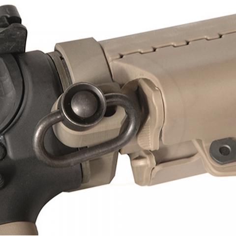 Troy SMOU-PGR-00FT-00 Pro-Grade Sling Adapter Dark Earth AR-15/M16 - View 2