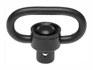 Troy Ind SMOUSSQ00BT00 SSQD Swivel 1" Push Button Black Stainless Steel - View 2