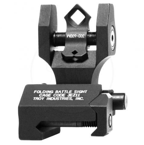 Troy SSIGDOARFBT00 Rear Folding BattleSight Dioptic Black Anodized AR-15 - View 2