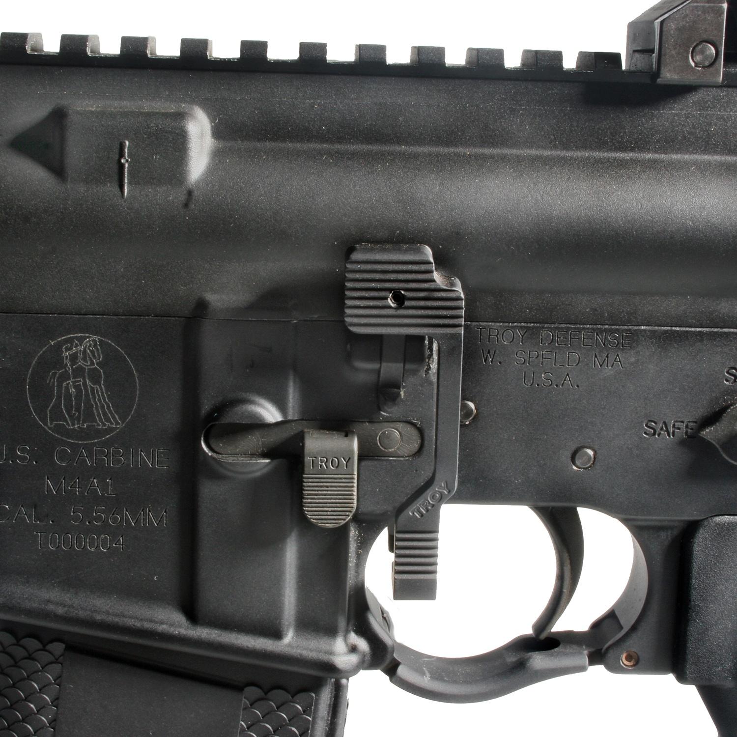 Troy Industries SBOLAMB00BT00 Ambidextrous Bolt Release Black Aluminum - View 2