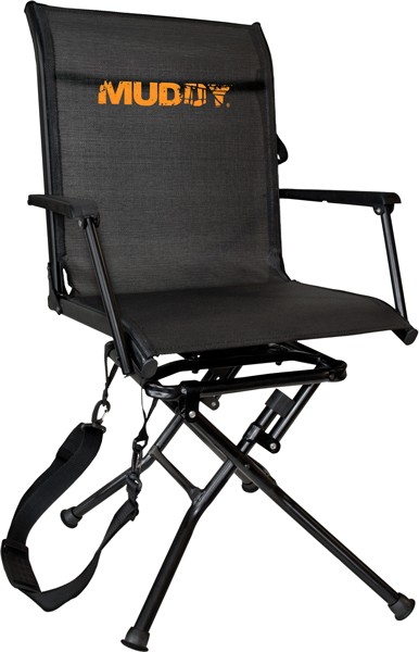 Muddy MUDMGS400 Swivel-Ease Ground Seat Black Steel 360 deg Swivel Chair - View 2