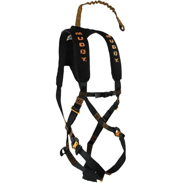 Muddy MUDMSH300 Diamondback Safety Harness Black Padded Nylon OSFA - View 2