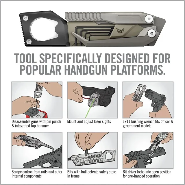 Real Avid AVPSTL Pistol Tool Stainless Steel Multi-Purpose 3" Serrated - View 2