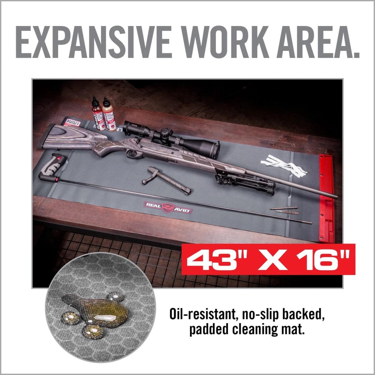 Real Avid AVULGSM Long Gun Smart Mat 43"x16" Oil-Resistant Design - View 2