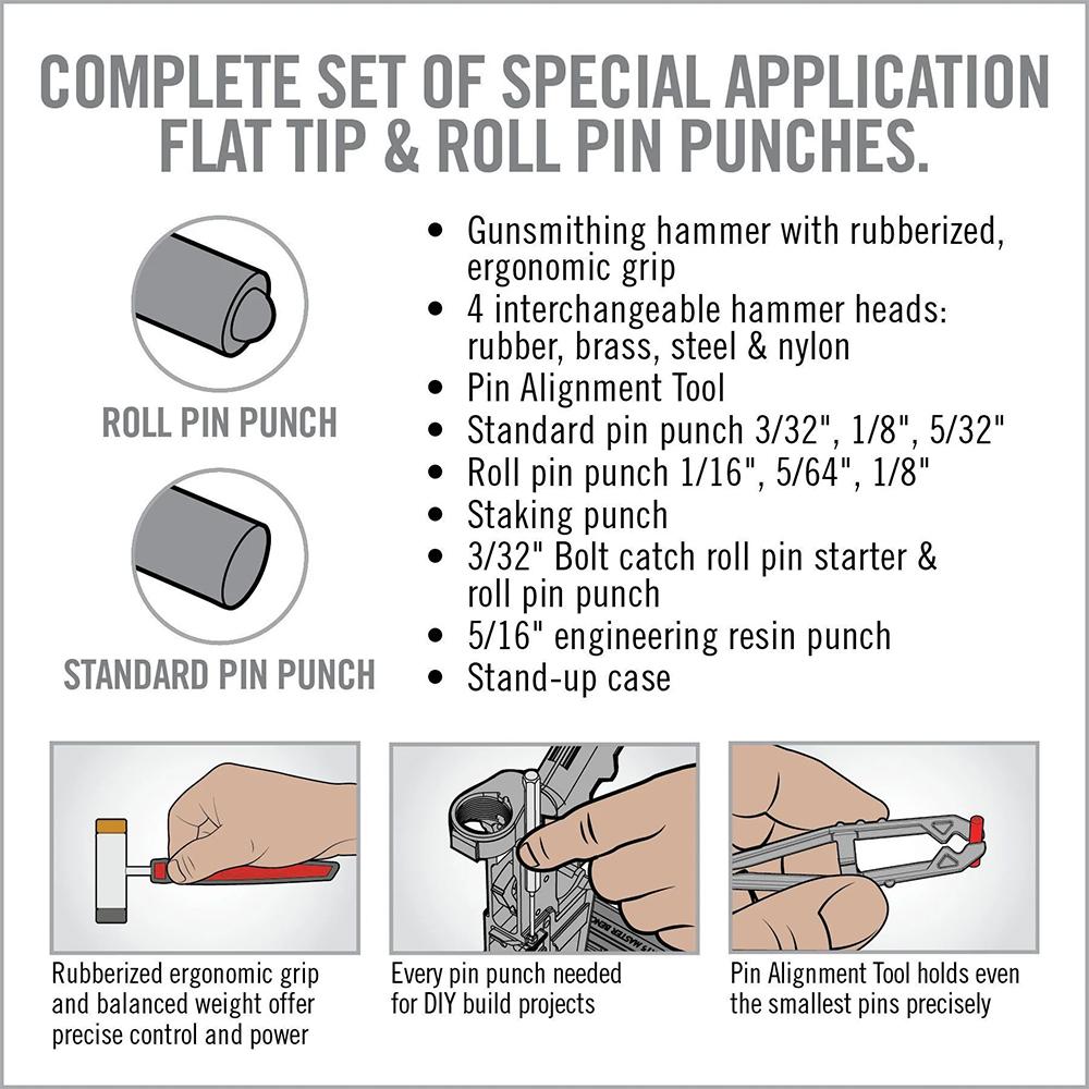 Real Avid Accu-Punch Hammer And AR 15 Pin Punch Set - View 2