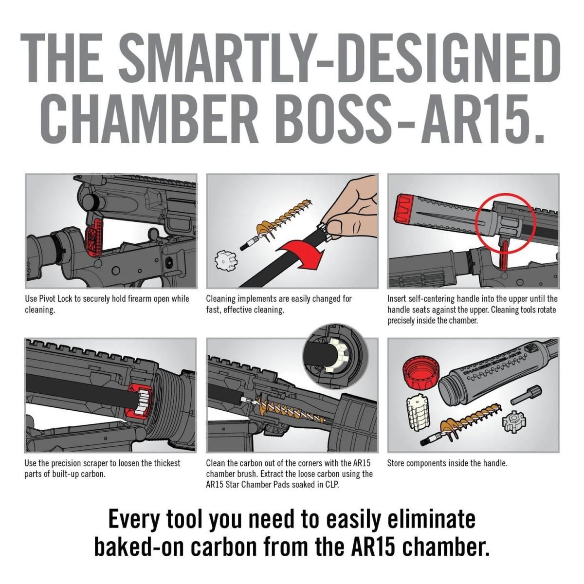 Real Avid AVAR15CB Chamber Boss AR15 Cleaning Kit 5.56mm/223 Rem - View 2