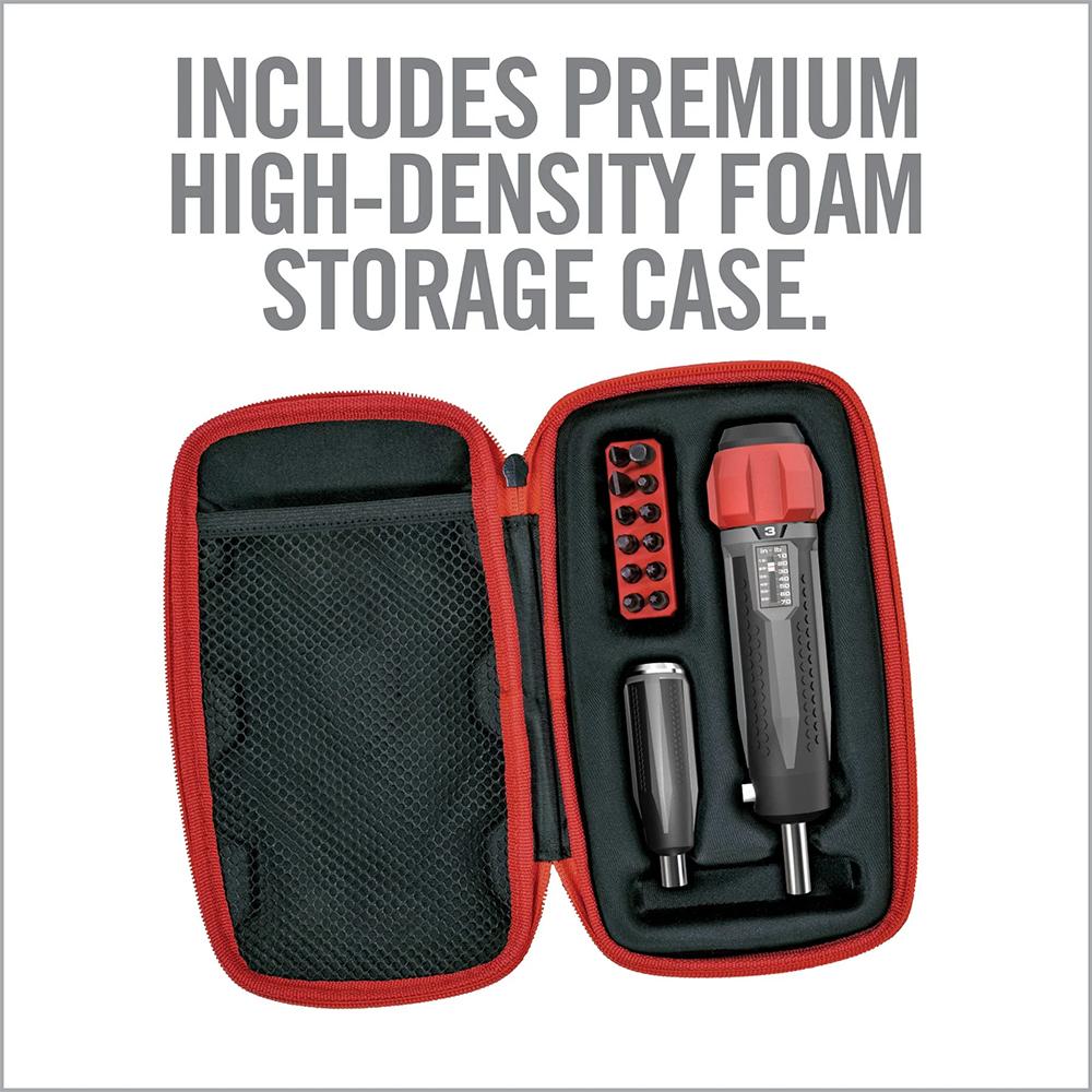 Real Avid AVSTORQ Smart Torq Torque Wrench Gray/Red with 12 Gun Bits - View 2