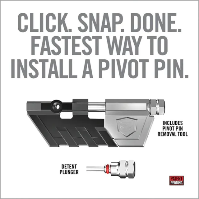 Real Avid AR-15 Pivot Pin Pro Tool - Black/Stainless Metal, Includes Detent - View 2
