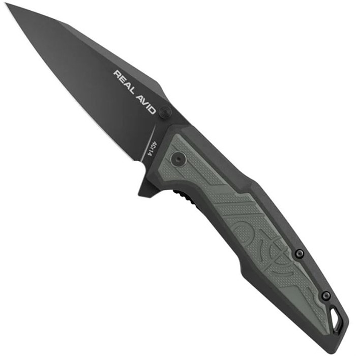 Real Avid AVRAV1 RAV-1 3.25" Black Oxide Clip Point Knife 4Cr14 Blade - View 2