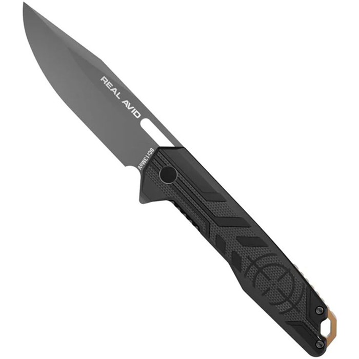 Real Avid AVRAV7 RAV-7 EDC 3.25" Drop Point Knife Black G10 Handle - View 2