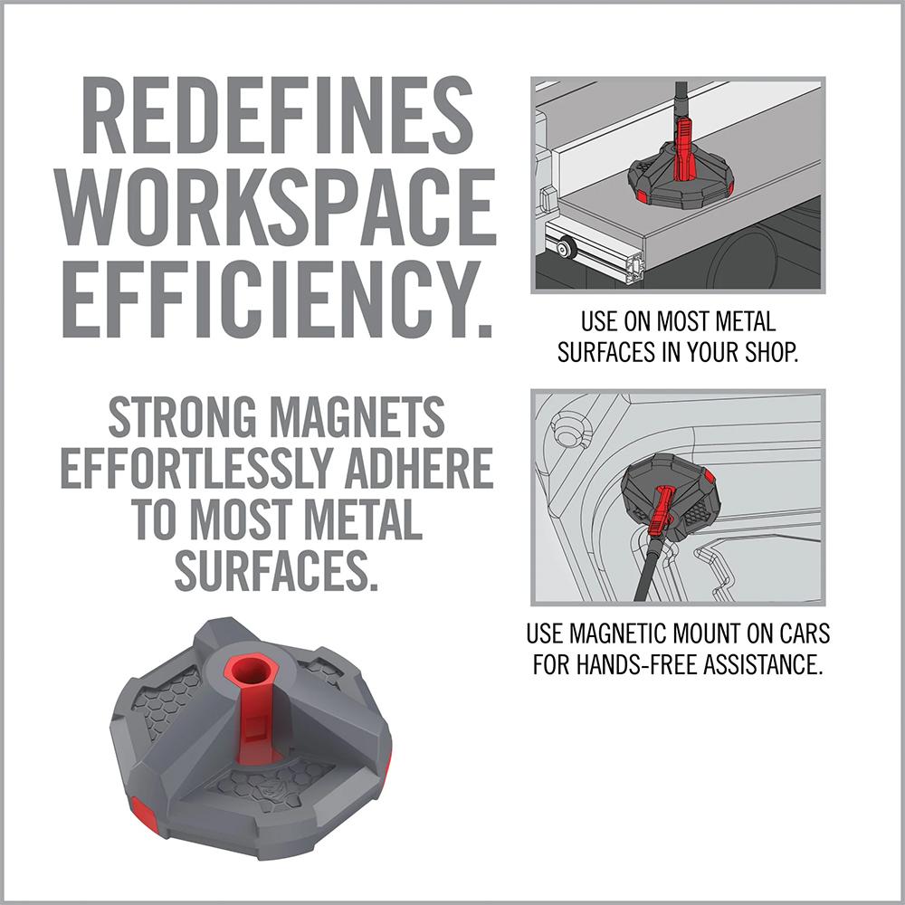 Real Avid AVSAMM Smart Assist Magnetic Mount Gray-Red Plastic - View 2