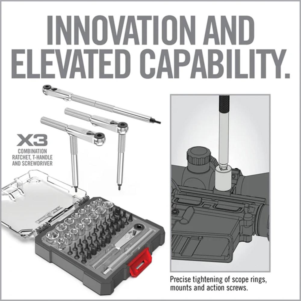 Real Avid X3 Driver 52-Piece Socket & Gunsmithing BIT SET AVX3SGBS52 - View 2
