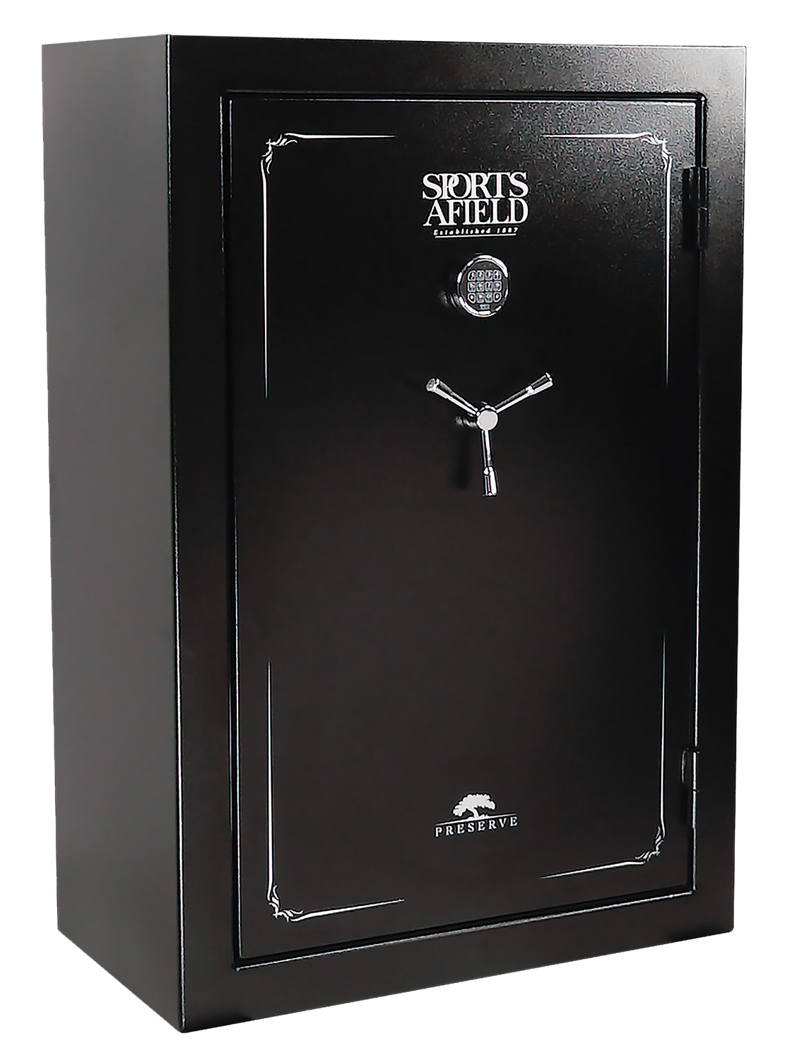 Sports Afield SECSA5940P Gun Safe Black Steel Keypad 59"x40"x22" Fireproof - View 2
