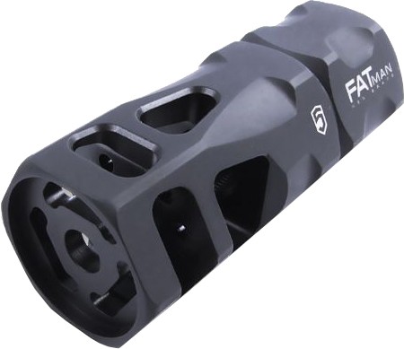 Phase 5 FATman556 Hex Brake Black Steel 1/2"-28 TPI 3" AR Muzzle Brake - View 2