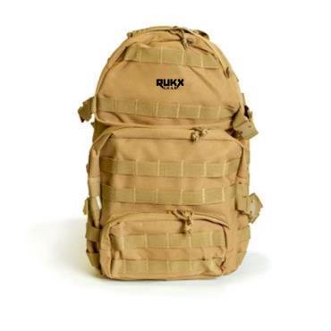 RUKX Gear Tactical 3-Day Backpack Tan - View 2