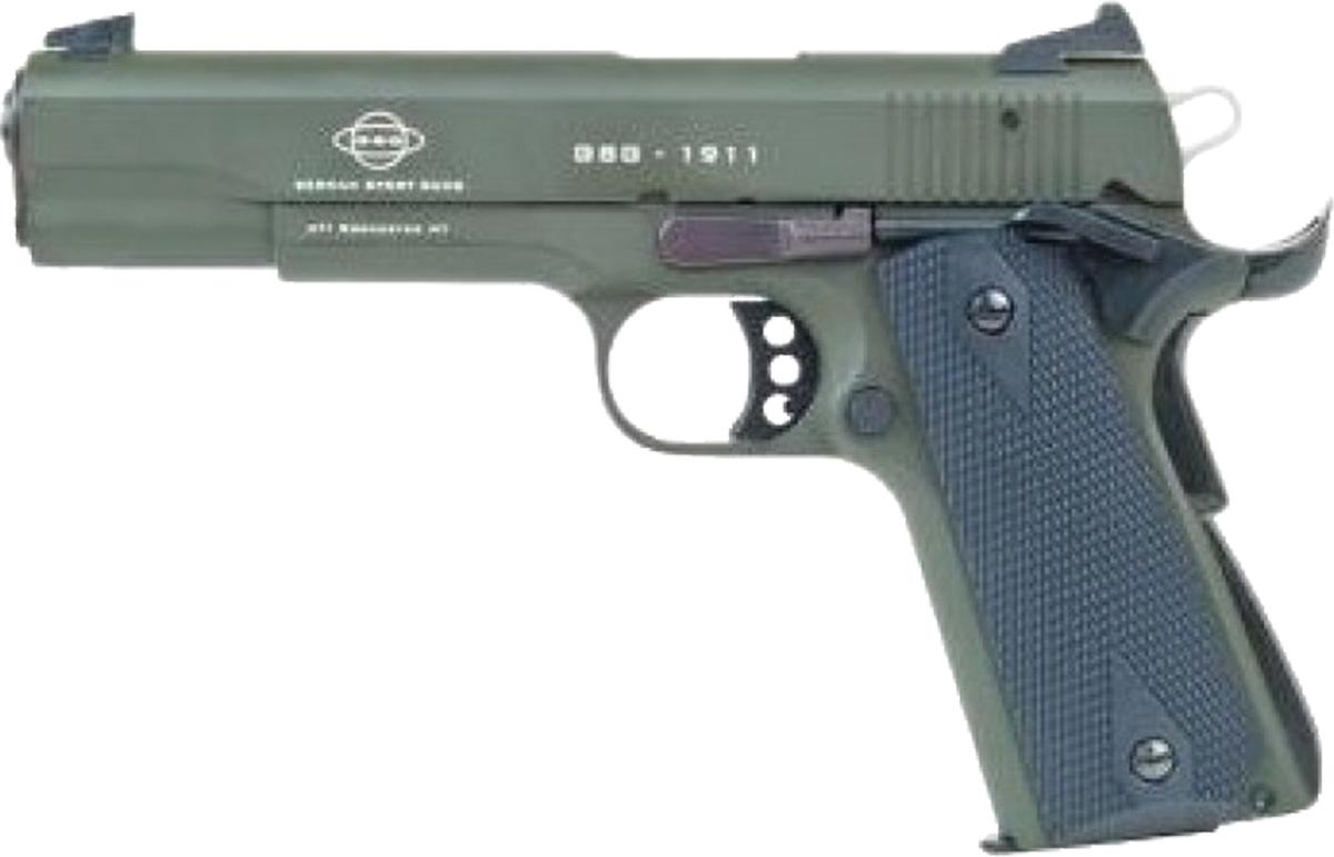 GSG GSG2210M1911G 1911 22 LR 10+1 5" Threaded Barrel OD Green... - View 2