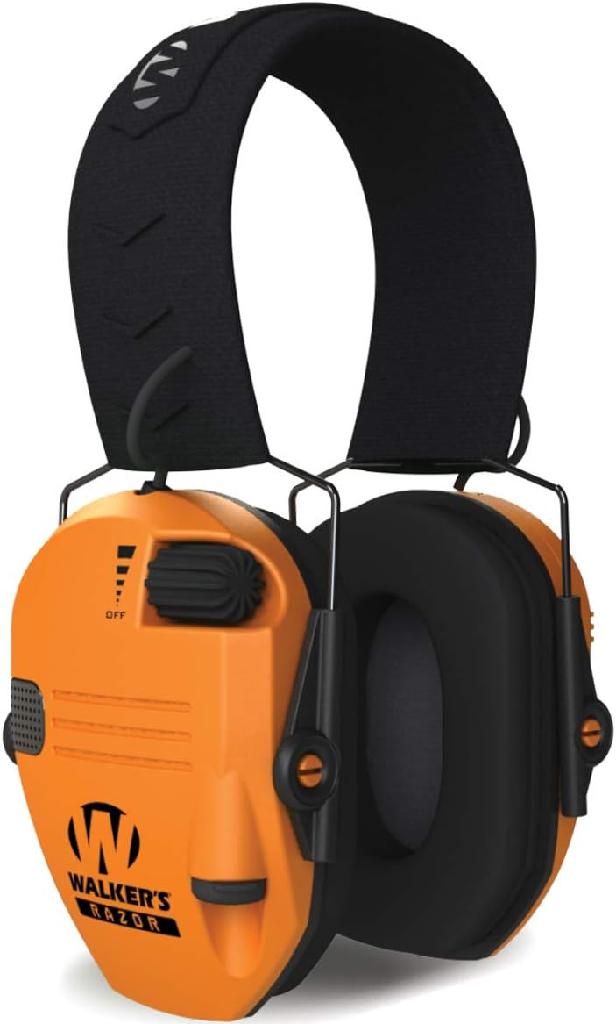 Walker's GWP-RSEM-BLZ Razor Slim Electronic Muff NRR 23dB Blaze Orange - View 2