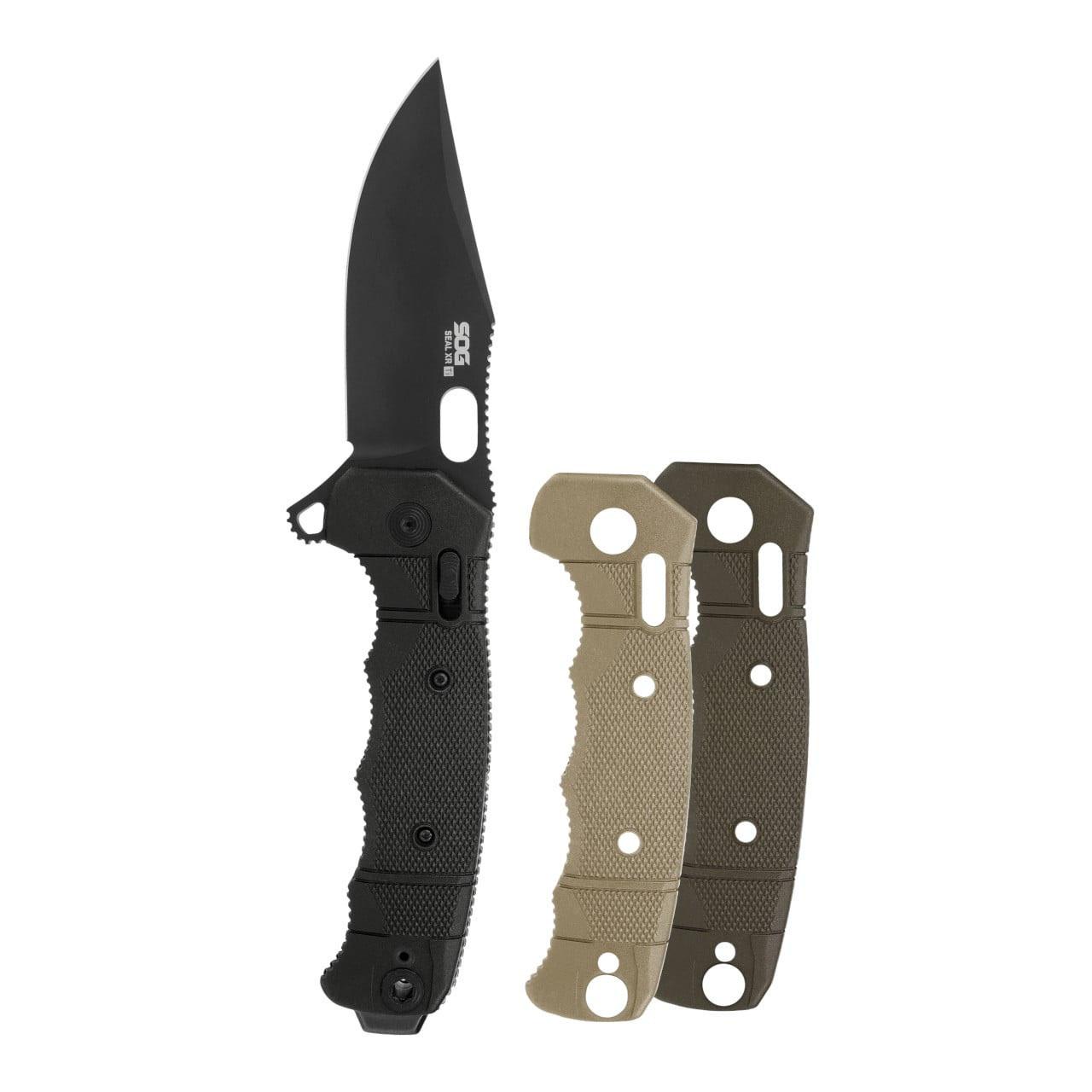 SOG SOG12211357 Seal XR 3.9" MagnaCut Blade Black GRN/Titanium Handle - View 2