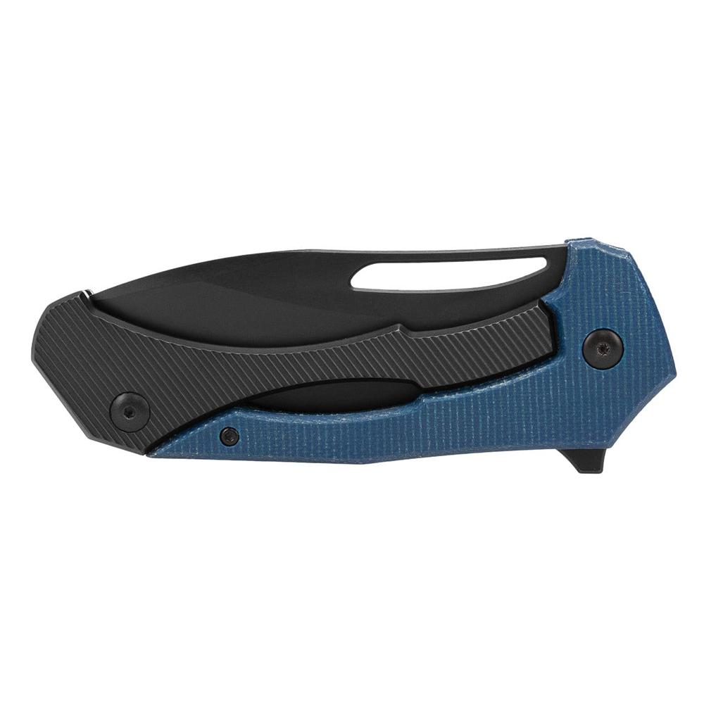 Bulwark SOG-14-24-01-57 Folding Knife 3" Drop Point Micarta Blue D2 PVD - View 2