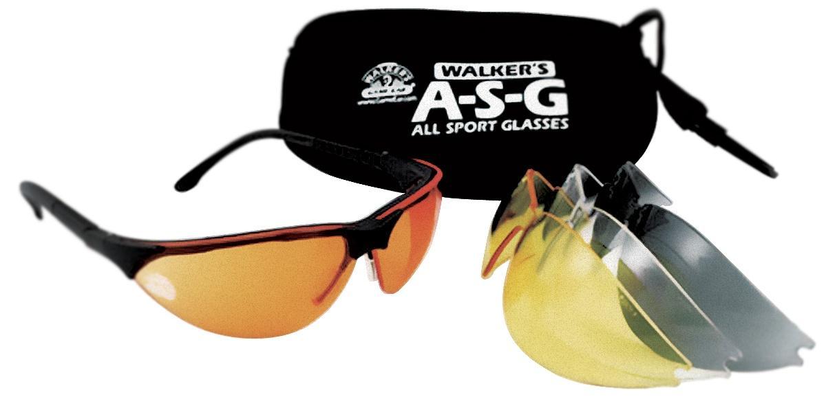 Walker's GWPASG4L2 Sport Glasses Combo, 4 Lenses, Black Frame, Z87.1 Rated - View 2