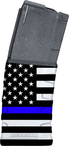 Mission First Tactical EXDPM556AMB1 AR-15 30rd Mag Black/Blue Flag - View 2