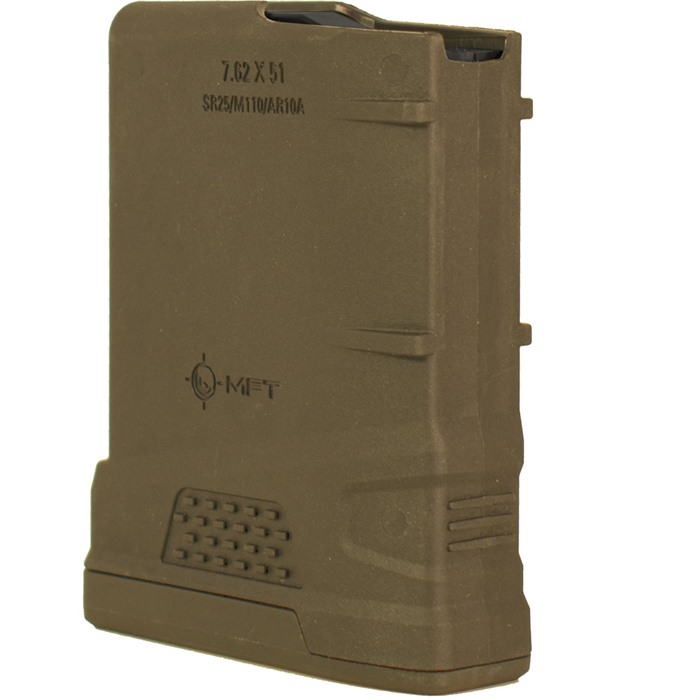 Mission First Tactical 10EXD762X51-SDE AR10/SR25 10RD Mag Scorched Earth - View 3