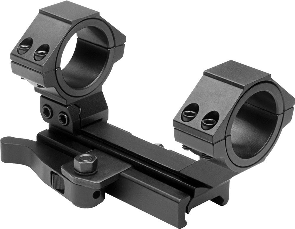 NcStar MARCQ AR-15 Adjustable QR Scope Mount 30mm/1" Black Anodized - View 2