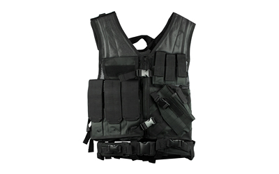 NcStar CTV2916B Tactical Vest Black Med-2XL PVC/Mesh Adjustable - View 3