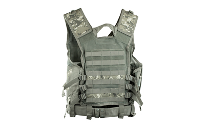 NcStar CTV2916D Tactical Vest, Digital Camo, M-2XL, PALS, Pistol Belt - View 2