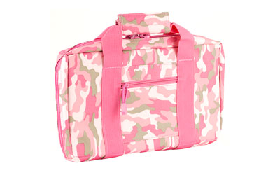 NcStar Discreet Pistol Case Nylon Pink Two Padded Handgun Compartments Six - View 2