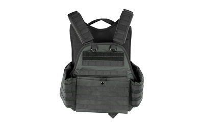 NcStar CVPCV2924B Plate Carrier Vest, Nylon, Black, M-2XL, PALS/MOLLE - View 3