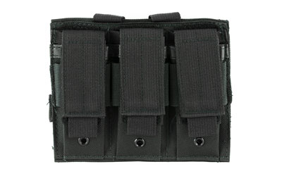 NcStar CVP3P2932B Triple Mag Pouch Black Nylon - View 2