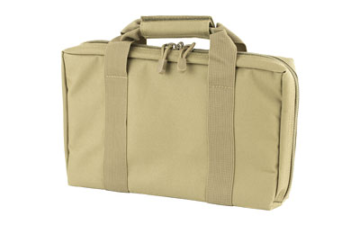 NcStar Discreet Pistol Case Nylon Tan Two Padded Handgun Compartments Six E - View 3