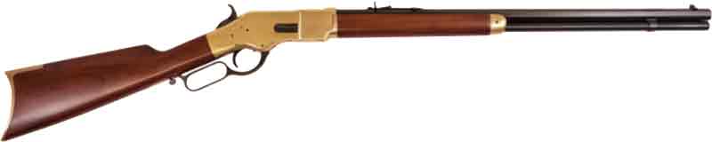 Cimarron 1866 Yellowboy Sporting Rifle 45 Long Colt 24.25 in. Walnut and... - View 2