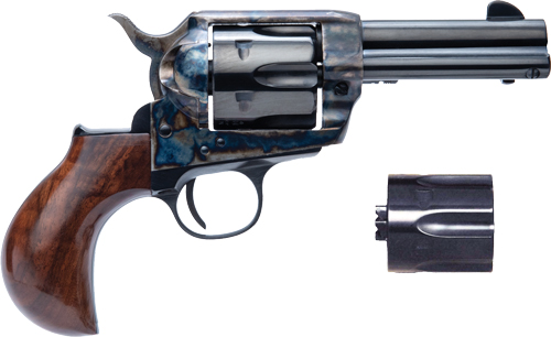 Cimarron CA348 Thunderer 45LC/ACP Dual Cylinder 3.5" Revolver Blued - View 2