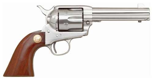 Cimarron MP4503 Model 'P' Revolver .357 Magnum 4.75" Stainless Walnut Grip - View 2