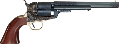 Cimarron 1851RM WB Hickok 38SPL Charcoal Blued Engraved Revolver - View 2