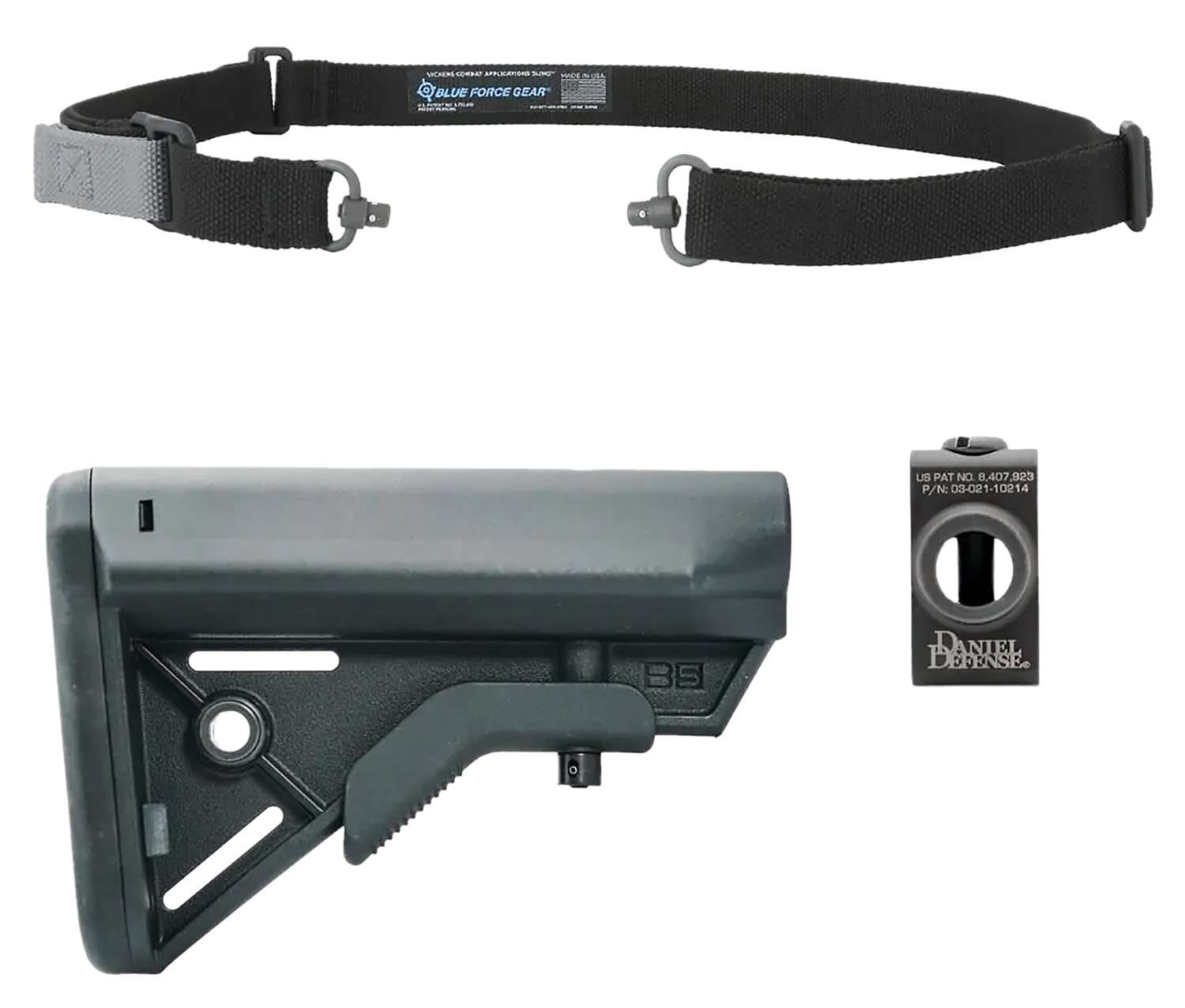 Blue Force Gear KSP0088BK M4 Modern Combat Sling Kit Black - View 2