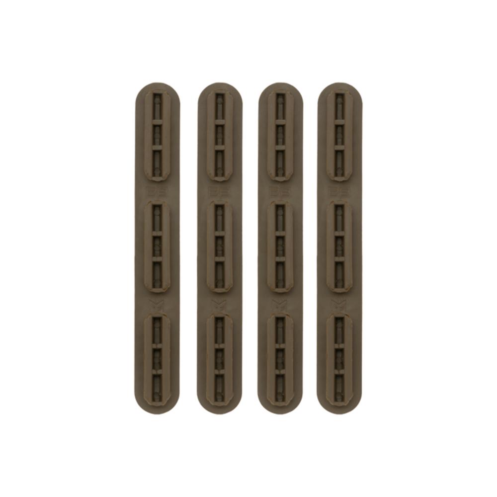 B5 Systems RCM-1258 M-LOK Rail Cover Coyote Brown 4-Pack - View 2