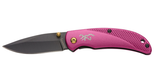 Browning Prism 3 Folding Knife 2.38 in Drop Point Plum Aluminum Handle - View 2