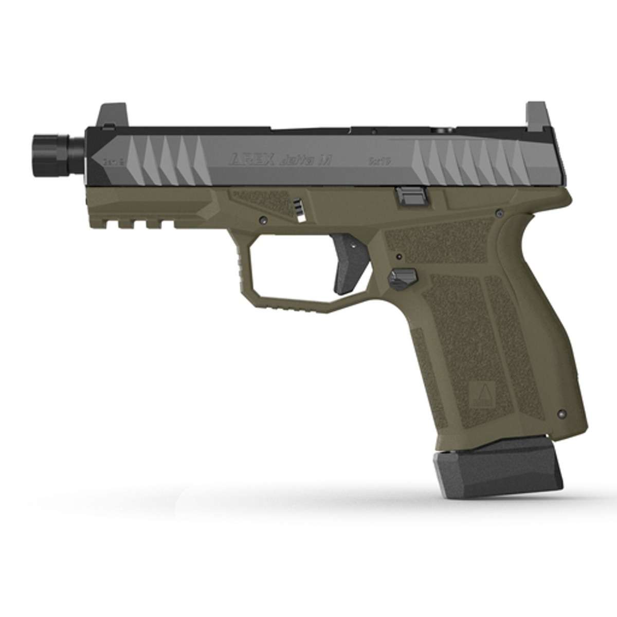 Arex Delta Gen.2 AD-602640 9mm OD Green 4.6" Threaded Barrel 17rd Optic-Ready - View 2
